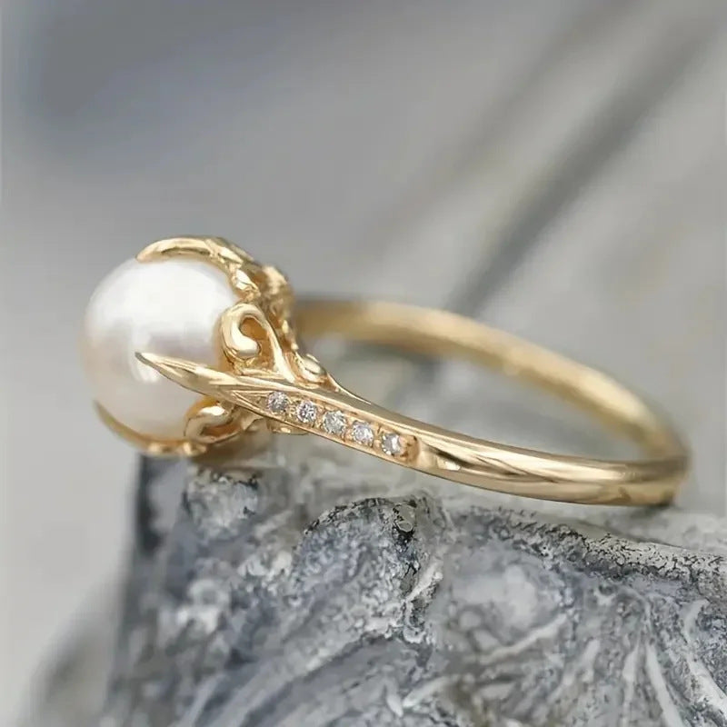 Handgefertigte Vintage Gold Ring