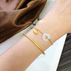 Zarte handwerkliche Silber Armband