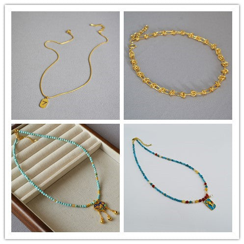 Romantische Gold Halskette für besondere Momente