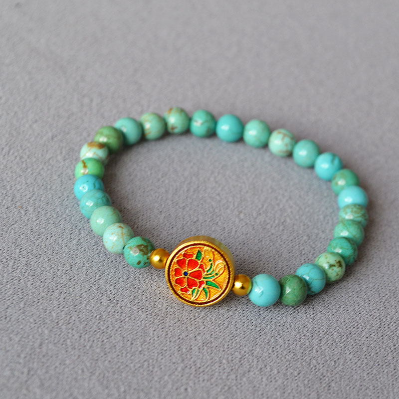 Zarte handwerkliche Gold Armband