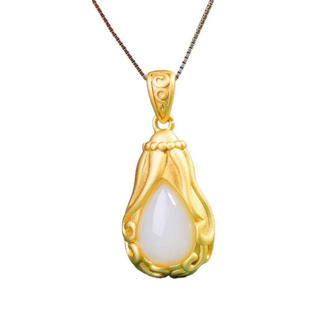 Schöne Silber Halskette mit einzigartigem Stil