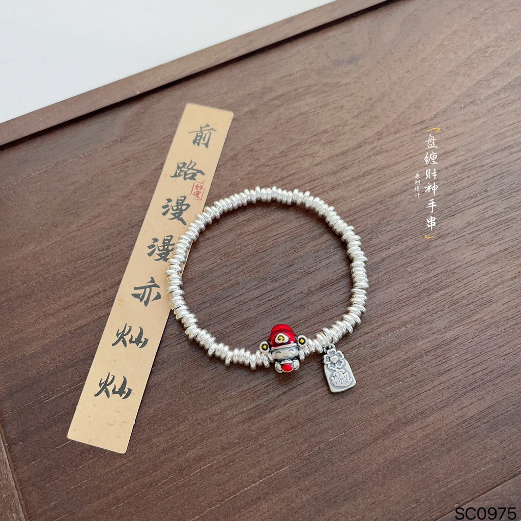 Zarte handwerkliche Silber Armband