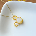 Zarte handwerkliche Gold Halskette