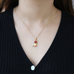 Zarte handwerkliche Silber Halskette