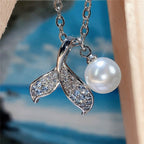 Zarte handwerkliche Perlen Halskette