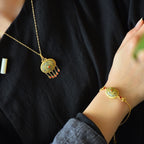 Atemberaubende Gold Schmuckset für den Alltag