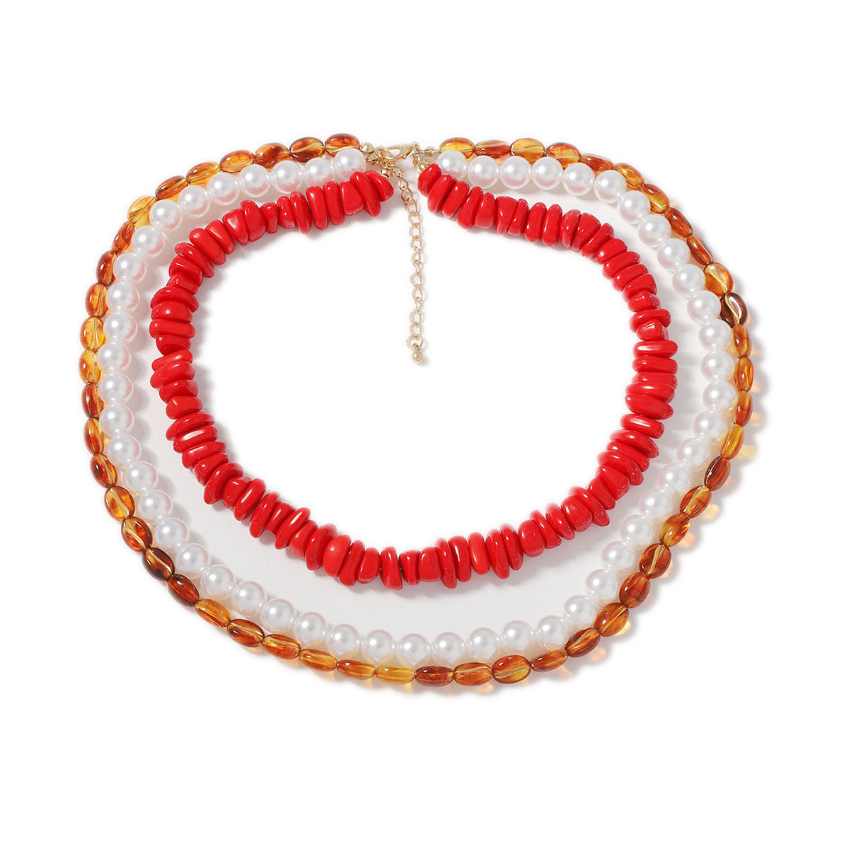 Zarte handwerkliche Perlen Halskette