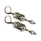 Handgefertigte Vintage Perlen Ohrring