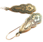 Handgefertigte Vintage Gold Ohrring