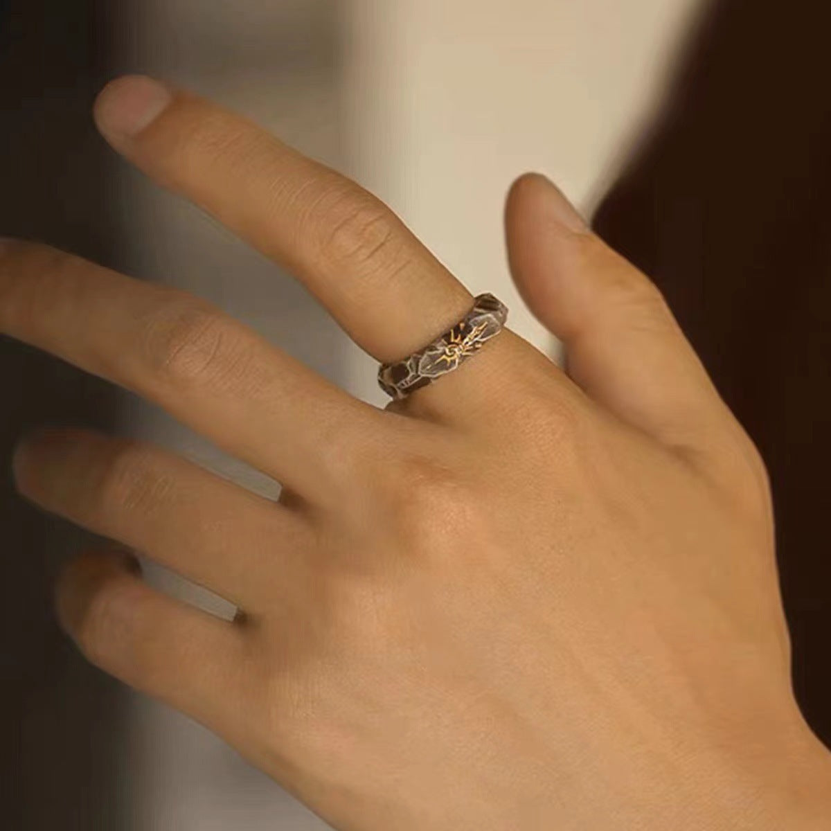 Handgefertigte Vintage Gold Ring