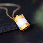 Zarte handwerkliche Gold Halskette