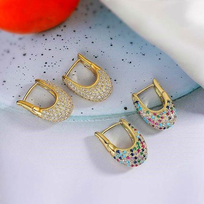 Charmante Gold Ohrring für jeden Anlass