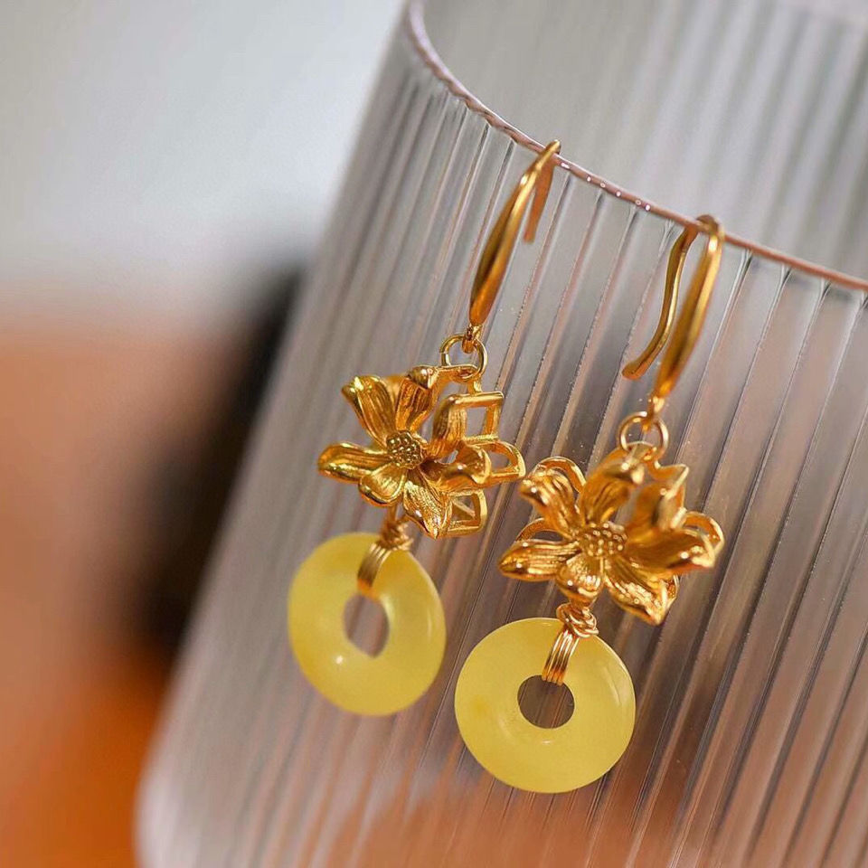 Atemberaubende Gold Ohrring für den Alltag