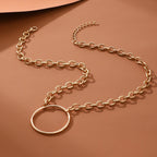 Zarte handwerkliche Gold Halskette