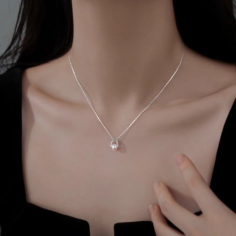 Schöne Perlen Halskette mit einzigartigem Stil