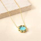 Zarte handwerkliche Gold Halskette