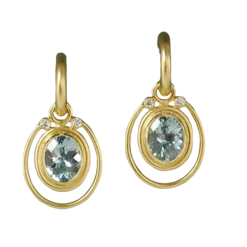 Charmante Gold Ohrring für jeden Anlass