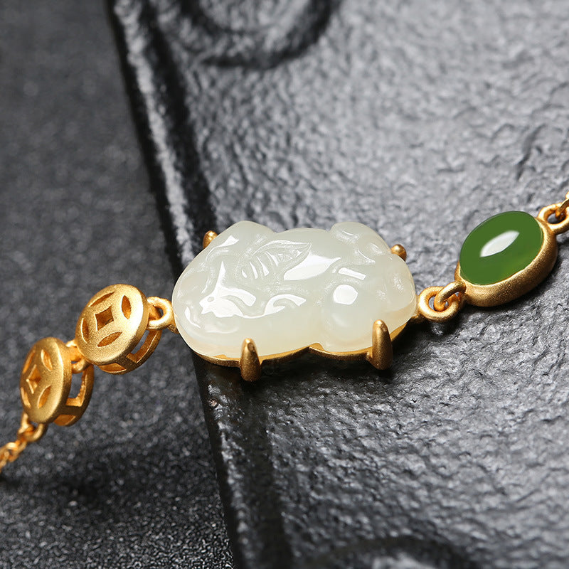 Zarte handwerkliche Silber Armband