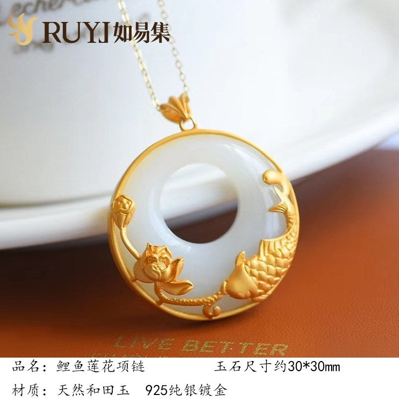 Schöne Silber Halskette mit einzigartigem Stil