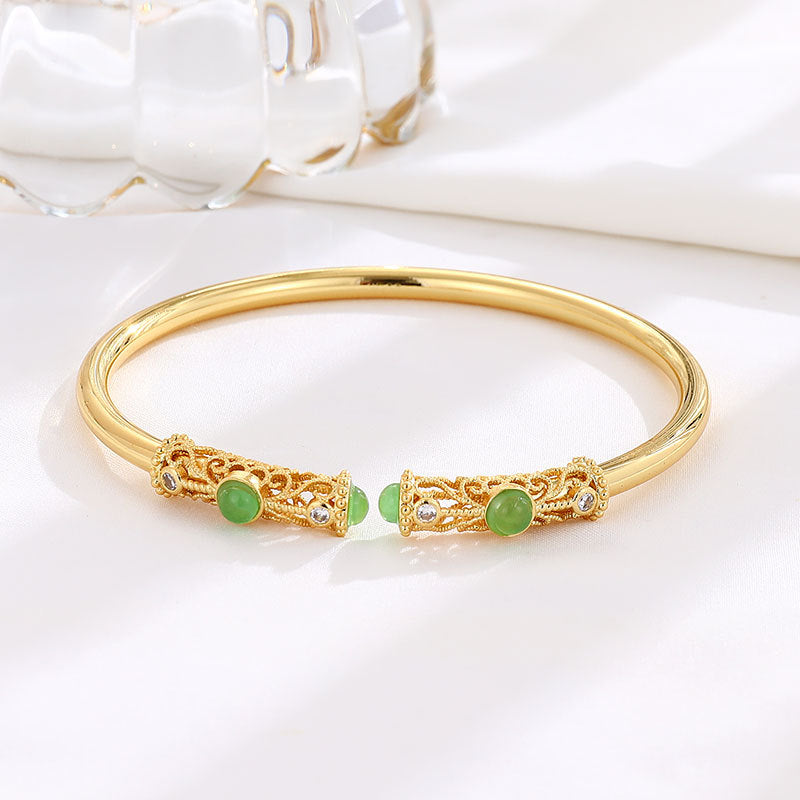 Zarte handwerkliche Gold Armband