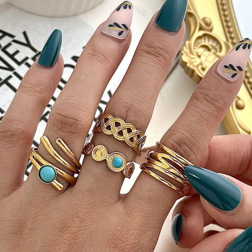 Atemberaubende Gold Ring für den Alltag