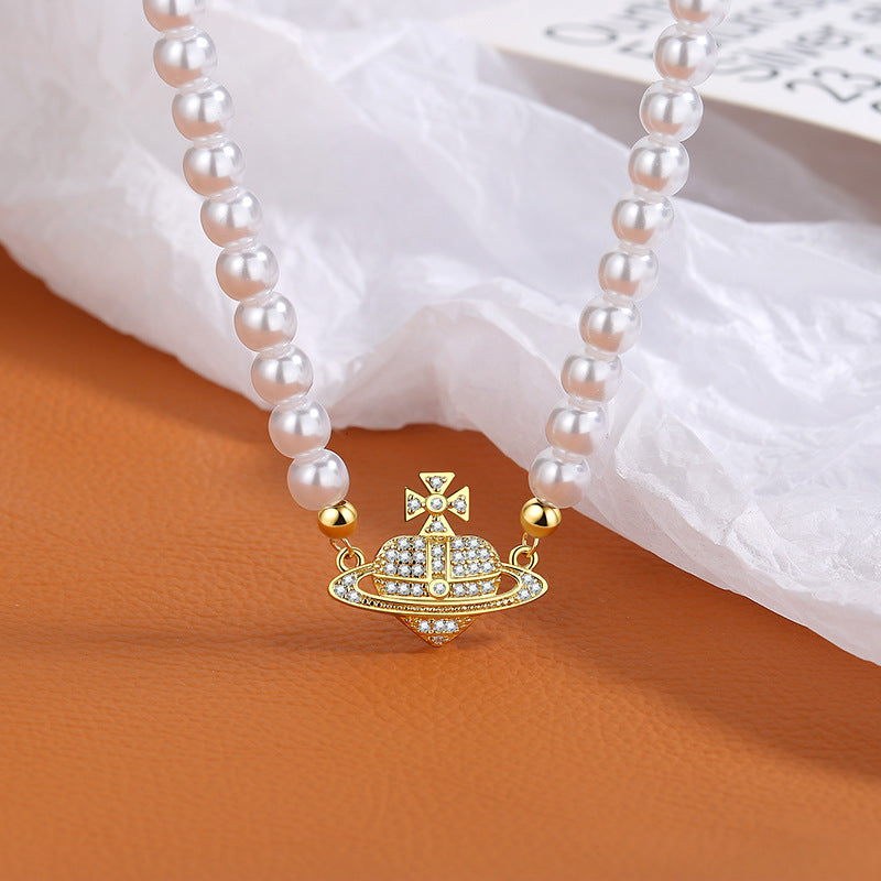 Romantische Perlen Halskette für besondere Momente