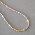 Zarte handwerkliche Perlen Halskette