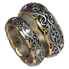 Zarte handwerkliche Silber Ring