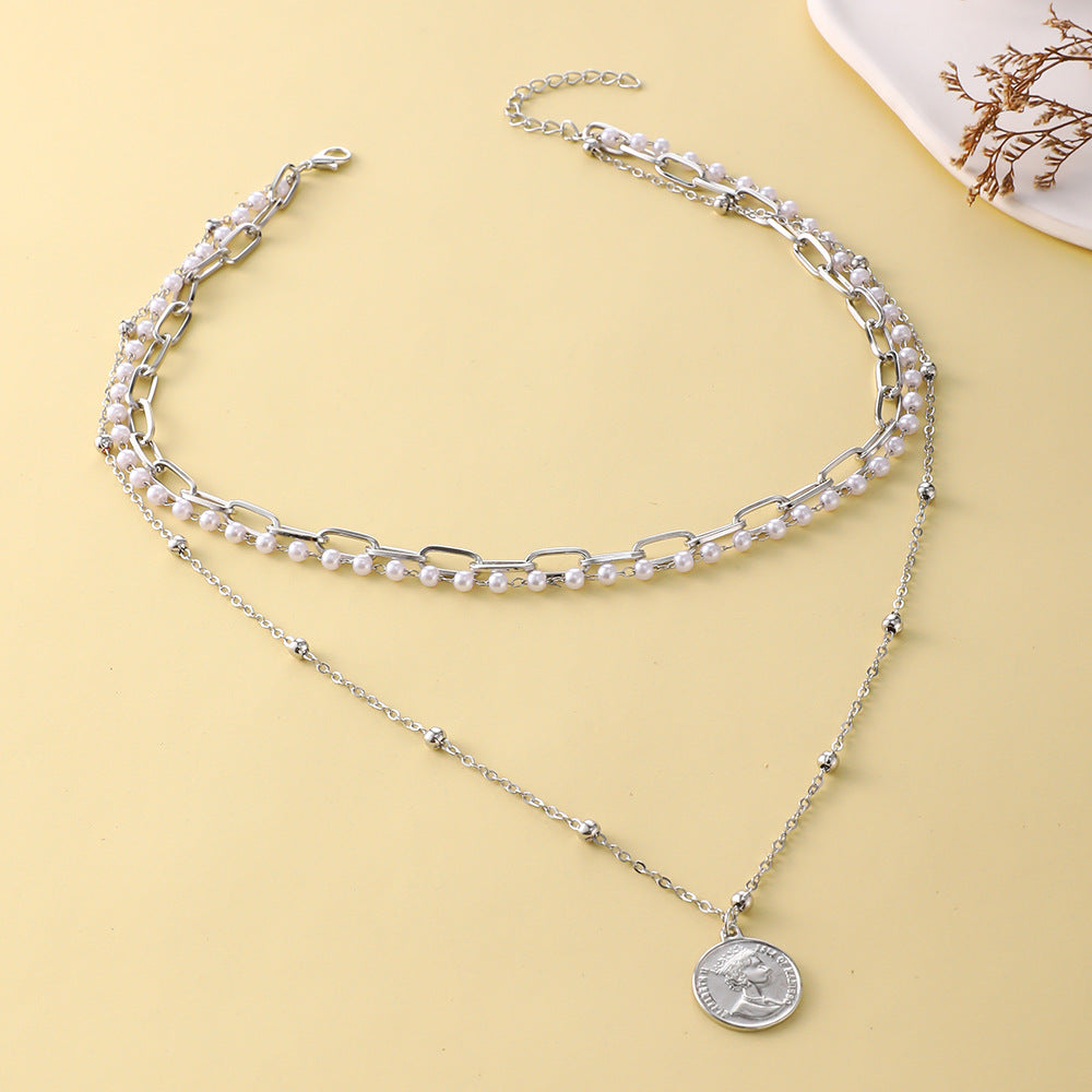 Schöne Perlen Halskette mit einzigartigem Stil