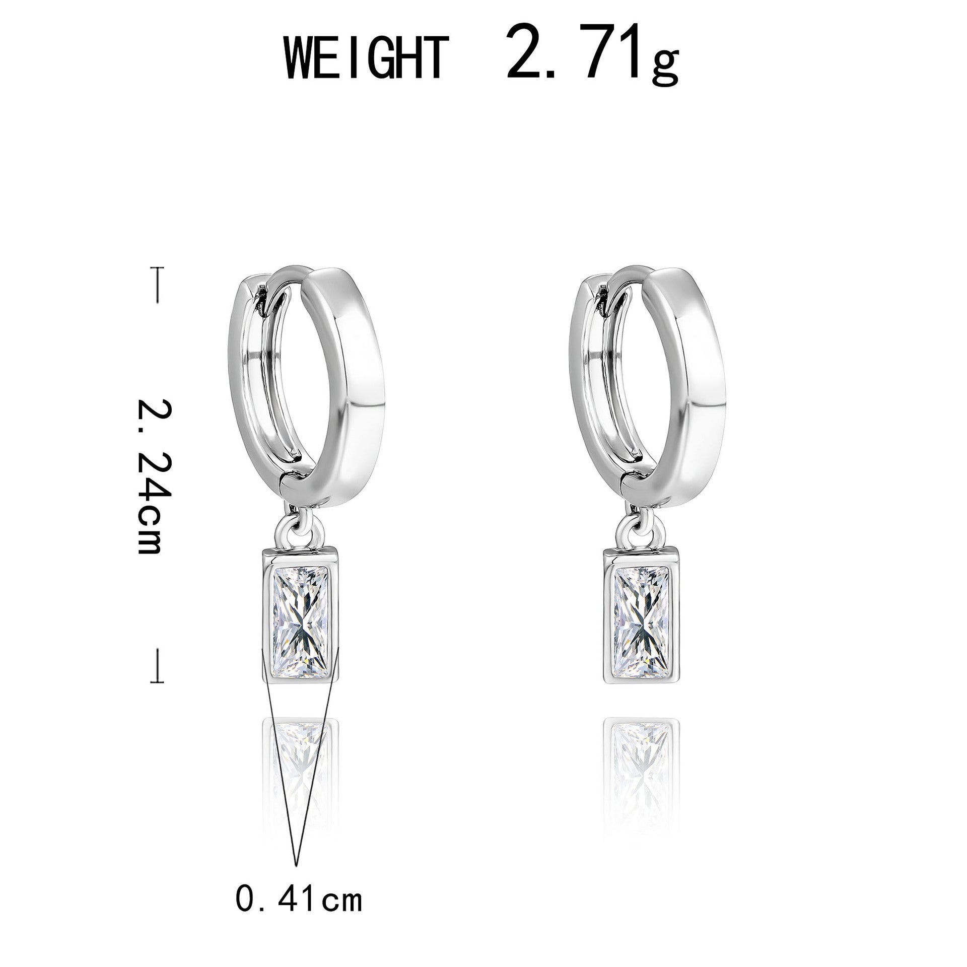 Atemberaubende Ohrring für den Alltag