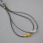 Schöne Gold Halskette mit einzigartigem Stil