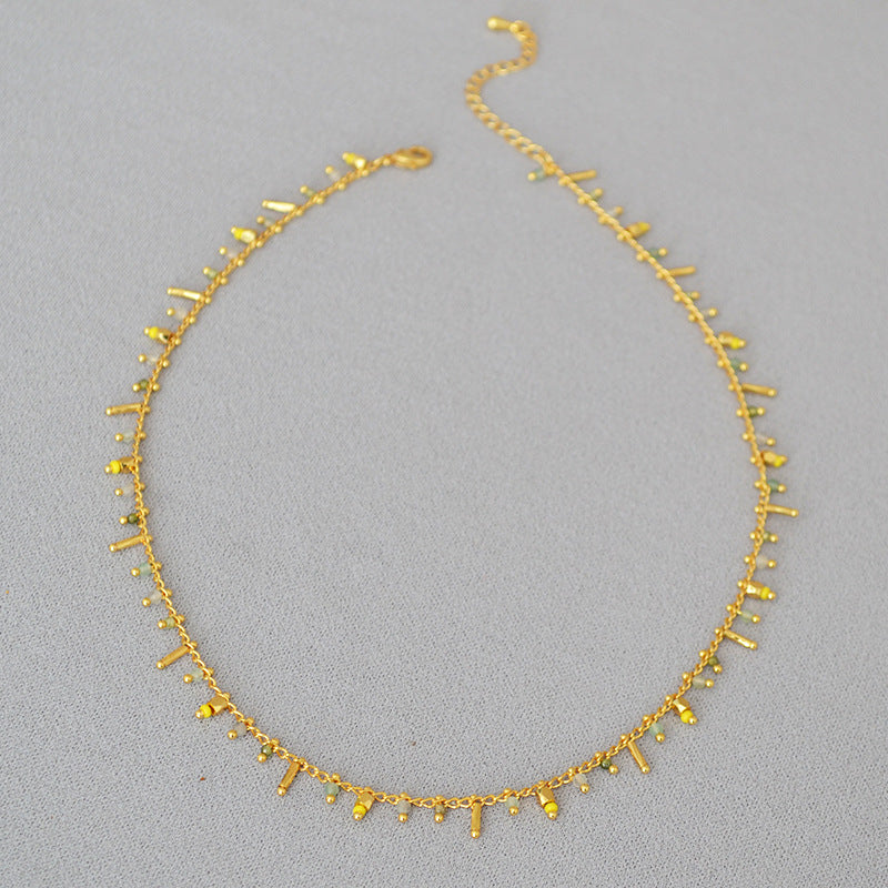 Zarte handwerkliche Halskette