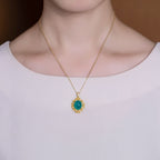 Zarte handwerkliche Gold Halskette