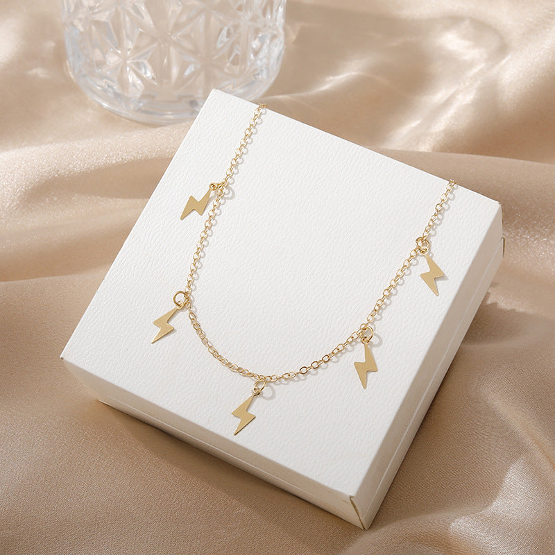 Zarte handwerkliche Gold Halskette