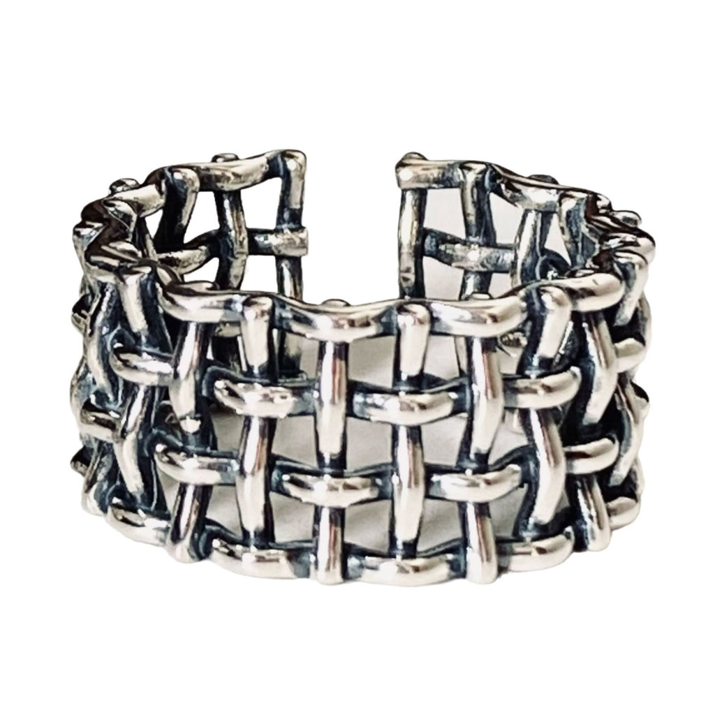 Zarte handwerkliche Silber Ring