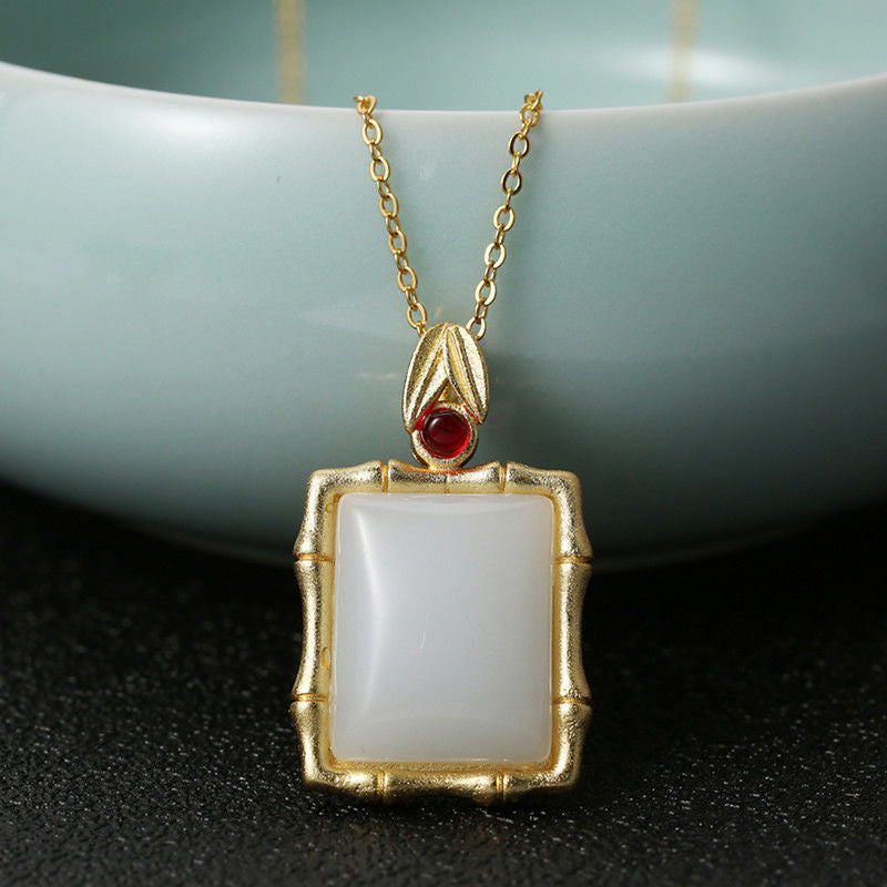 Zarte handwerkliche Gold Halskette