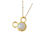 Zarte handwerkliche Gold Halskette