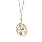 Schöne Silber Halskette mit einzigartigem Stil