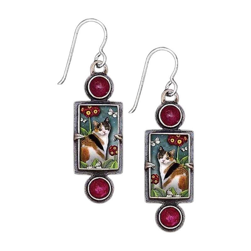 Zarte handwerkliche Ohrring