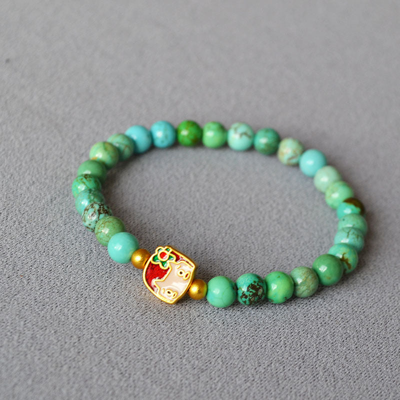 Zarte handwerkliche Gold Armband