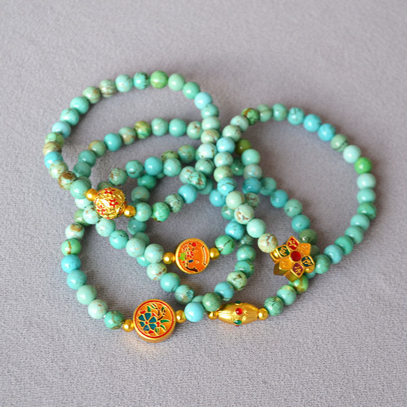 Zarte handwerkliche Gold Armband