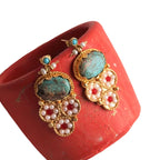 Zarte handwerkliche Perlen Ohrring