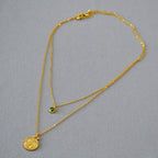 Zarte handwerkliche Gold Halskette