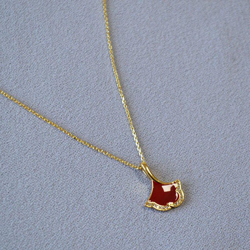 Zarte handwerkliche Gold Halskette