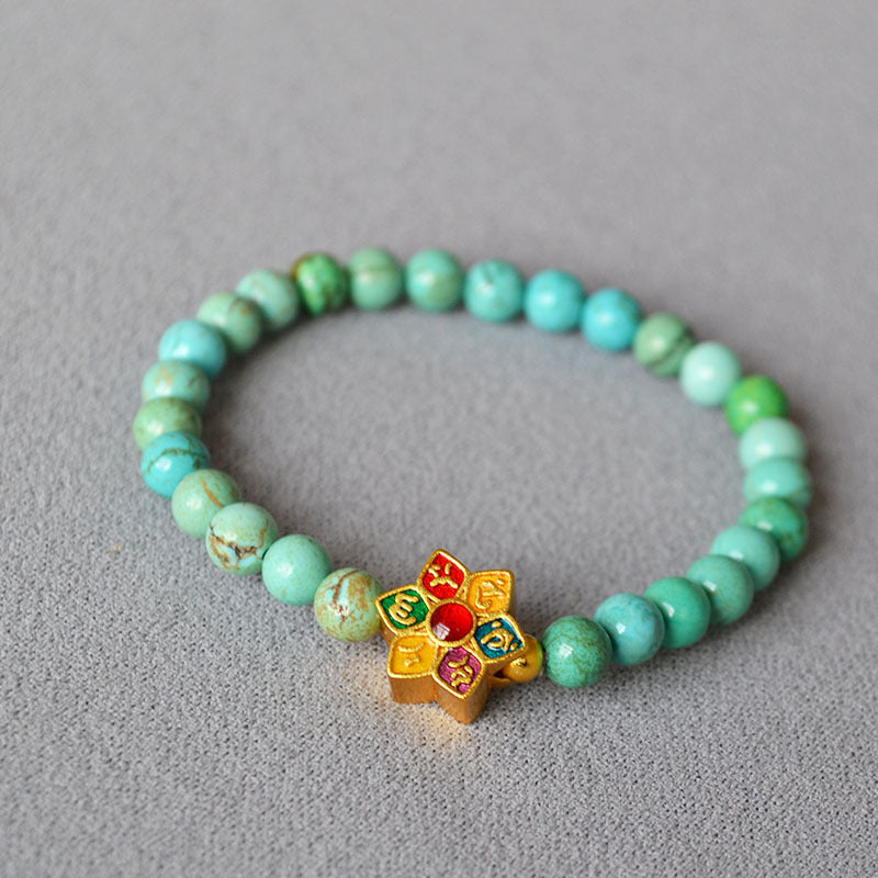 Zarte handwerkliche Gold Armband