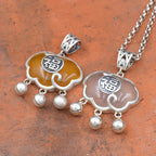 Zarte handwerkliche Silber Halskette