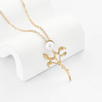 Zarte handwerkliche Perlen Halskette