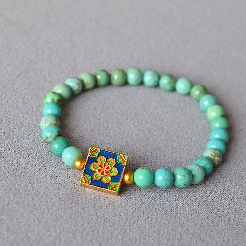 Zarte handwerkliche Gold Armband