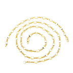 Zarte handwerkliche Gold Halskette