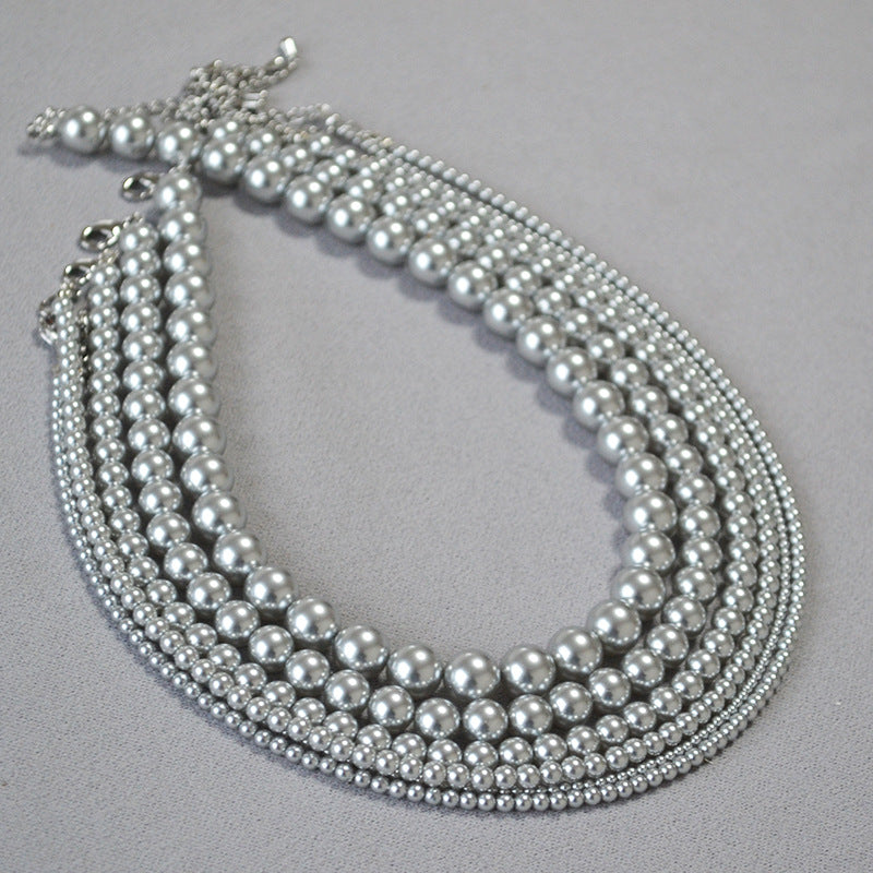 Zarte handwerkliche Silber Halskette